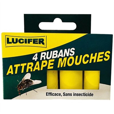 LUCIFER - Ruban attrape mouches x4