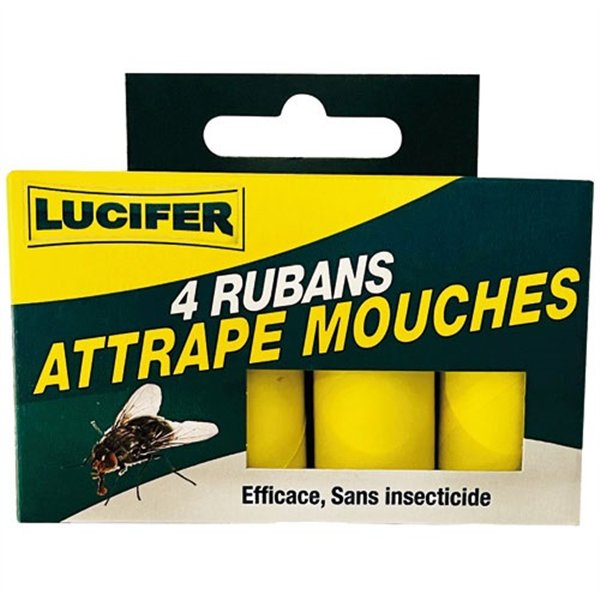 LUCIFER - Ruban attrape mouches x4