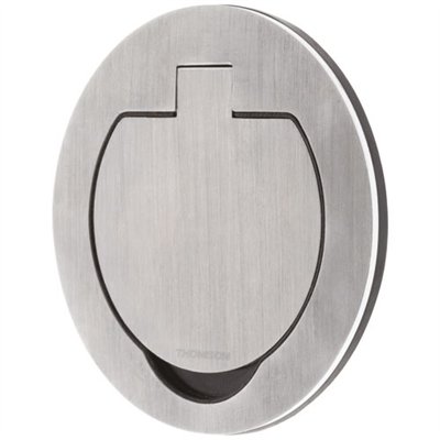 THOMSON - Prise ronde 16A 2p + t IP55 alu brossé