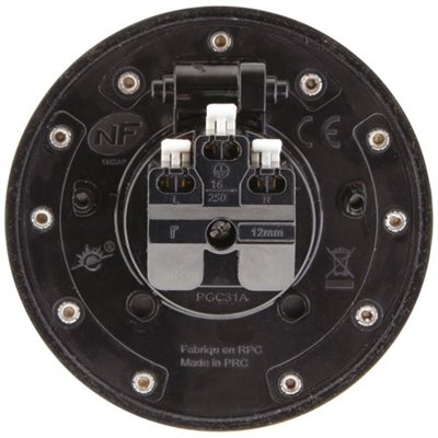 THOMSON - Prise ronde 16A 2p + t IP55 alu brossé