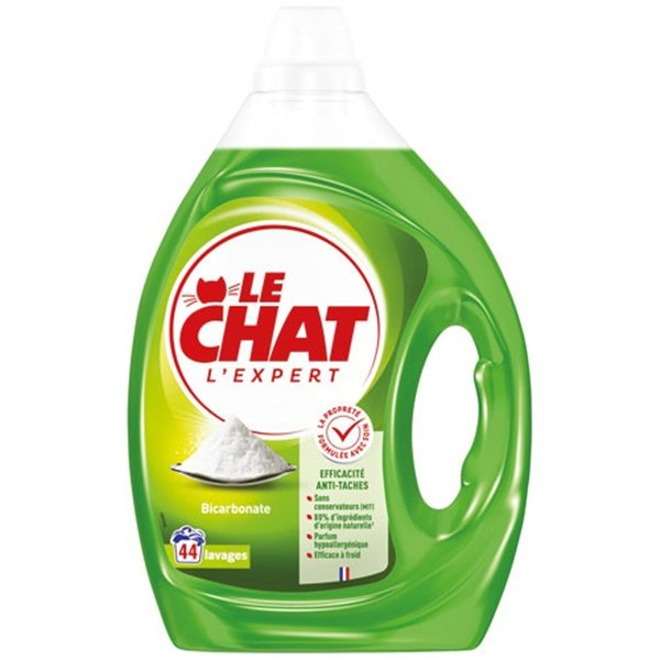 LE CHAT - Lessive liquide Le Chat expert bicarbonate 1.98L 44 lavages