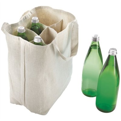 METALTEX - Sac bouteilles 6 compartiments coton OLIVIER