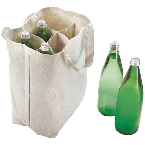 METALTEX - Sac bouteilles 6 compartiments coton OLIVIER