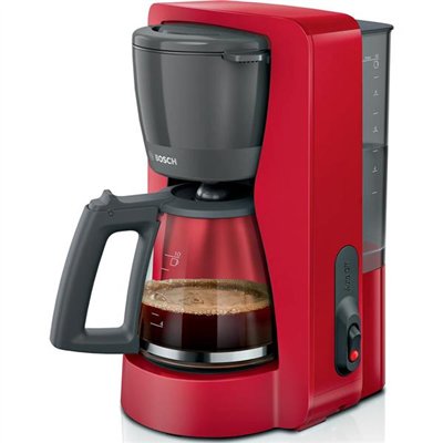 BOSCH - Cafetière filtre 10/15 tasses Rouge Mat - MyMoment - TKA2M114
