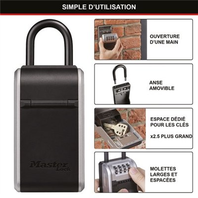 MASTER LOCK - boîte à clé nomade à anse amovible l