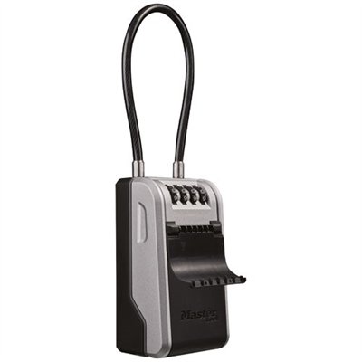 MASTER LOCK - Boite a clé amovible à anse flexible programmation 4 chiffres