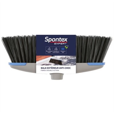 SPONTEX EXPERT - Balai extérieur antichoc fibres double action