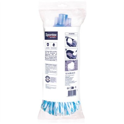SPONTEX EXPERT - Tete à franges microfibre toutes surfaces