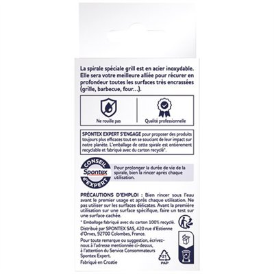 SPONTEX EXPERT - Spirale special grill x 2