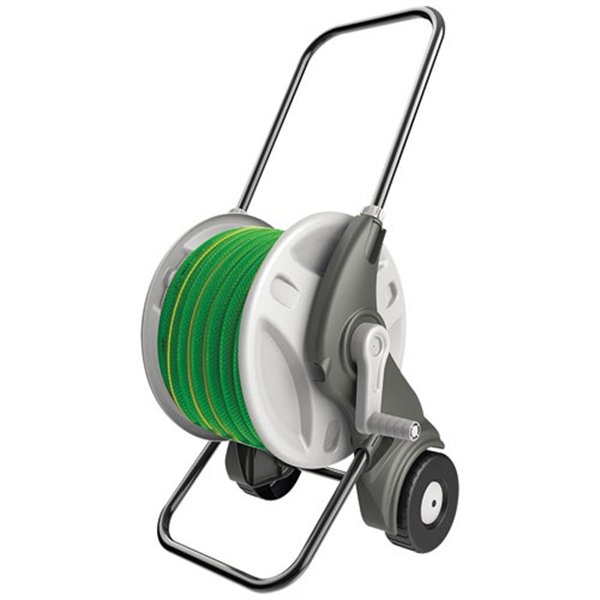 TECHN - Dévidoir sur roues équipé monté  15mm 25m raccord et lan