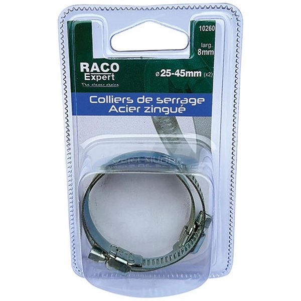 RACO EXPERT - Colliers acier 8mm 25-45mm x2 sc
