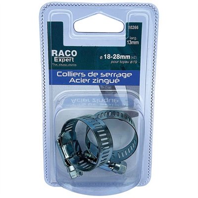 RACO EXPERT - Colliers acier 14mm 18-28mm x2 sc