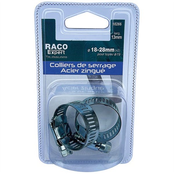 RACO EXPERT - Colliers acier 14mm 18-28mm x2 sc