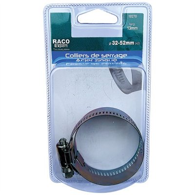 RACO EXPERT - Colliers acier 14mm 32-52mm x2 sc