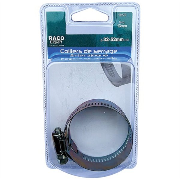 RACO EXPERT - Colliers acier 14mm 32-52mm x2 sc