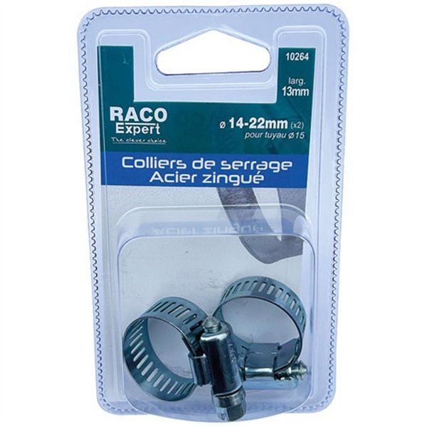 RACO EXPERT - Colliers acier 8mm 25-45mm x2 sc