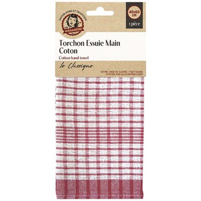 MENAGERE TRADITION - Torchon essuie main coton 40 x 60 cm