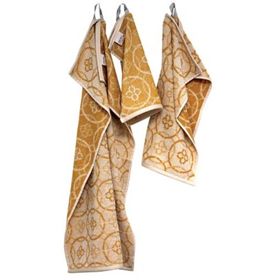 TISSAGES DE BEAULIEU - Lot torchons 3 tailles jacquard miel