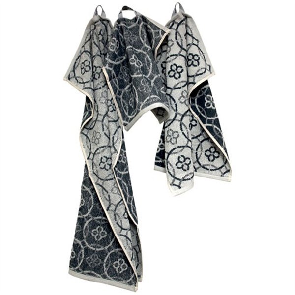 TISSAGES DE BEAULIEU - Lot torchons 3 tailles jacquard gris