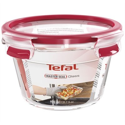 TEFAL - Boîte de conservation ronde 0.9 L - Masterseal Glass