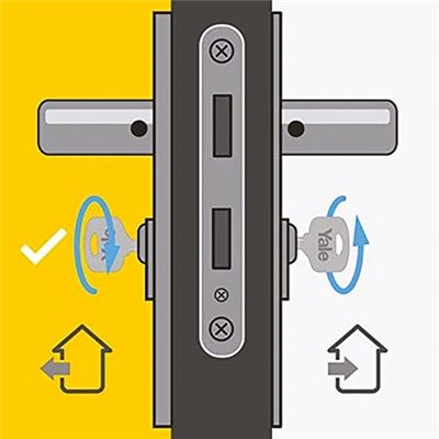 YALE - Cylindre débrayable 6 goupilles 4 clés 1 carte 30 x 50 mm