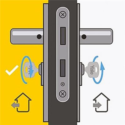 YALE - Cylindre débrayable 6 goupilles 4 clés+1 carte 40 x 40 mm