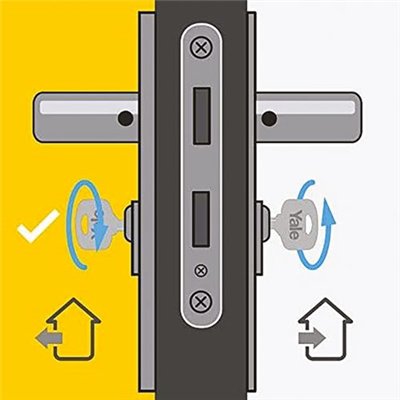 YALE - Cylindre débrayable 6 goupilles 4 clés 1 carte 40x45mm