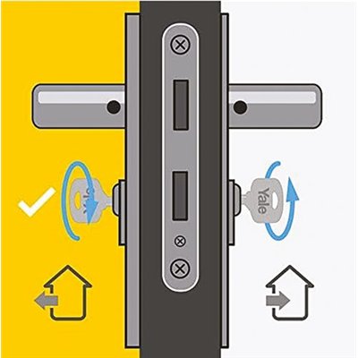 YALE - Cylindre débrayable 6 goupilles 4 clés 1 carte 40 x 50 mm