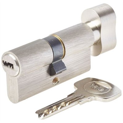 YALE - Cylindre à bouton 6 goupilles 4 clés 1 carte 30 x 30 mm
