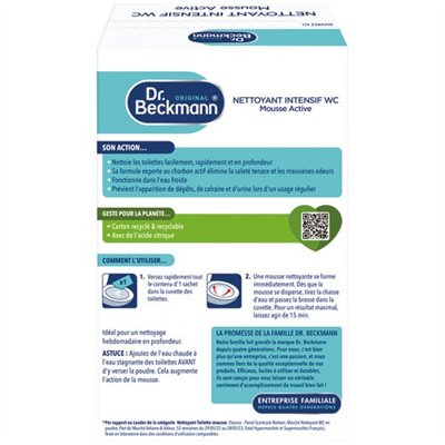 DR BECKMANN - Detartrant intensif wc mousse nettoyante 100 g X 3