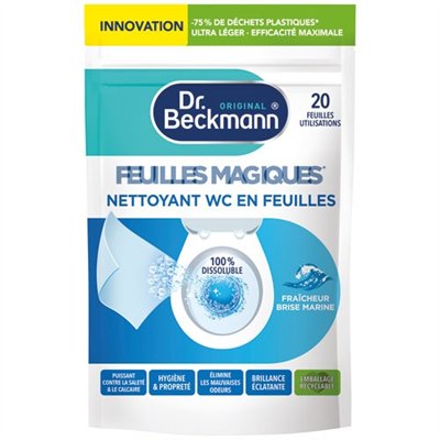 DR BECKMANN - Feuilles magiques nettoyant wc brise marine X20