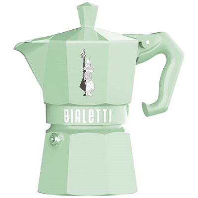 BIALETTI - Cafetière italienne 3 tasses Vert Pastel - Moka Exclusive