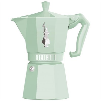 BIALETTI - Cafetière italienne 6 tasses Vert Pastel - Moka Exclusive