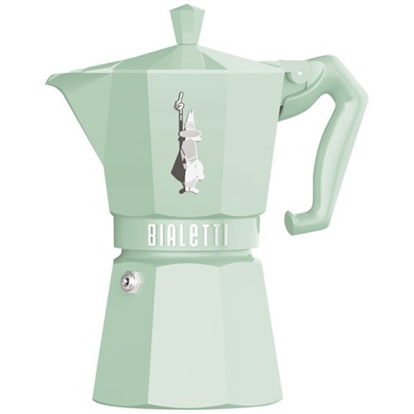BIALETTI - Cafetière italienne 6 tasses Vert Pastel - Moka Exclusive