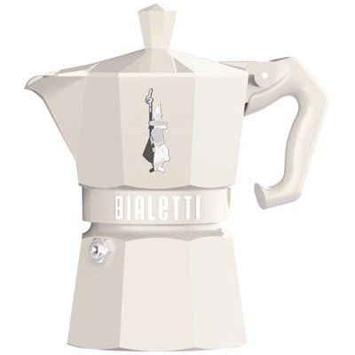 BIALETTI - Cafetière italienne 3 tasses Crème - Moka Exclusive