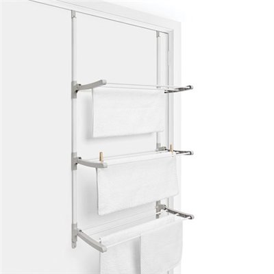 RAYEN - Séchoir à porte blanc et gris