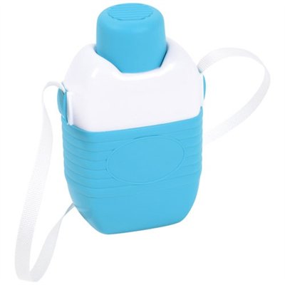 EDA - Gourde isotherme 1 L bleu turquoise / blanc