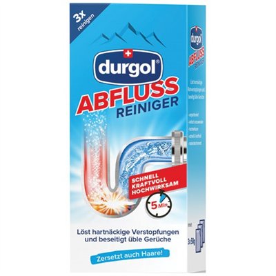 DURGOL - Déboucheur de canalisation 50 g x 3