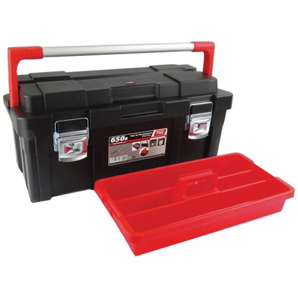 TAYG - Boite a outils 650 x 300 x 295 mm plastique et aluminium