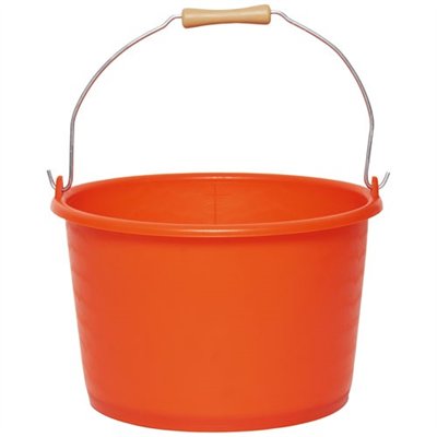 VINMER - Seau agricole 18 l orange fluo avec anse