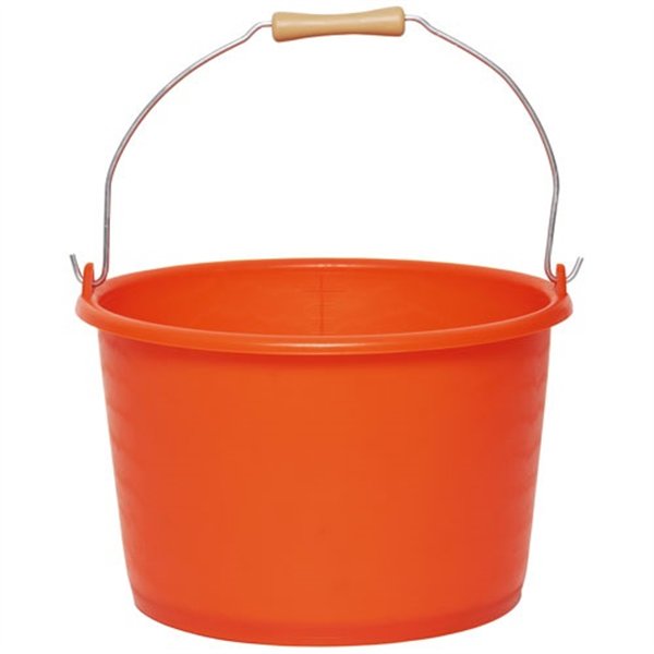 VINMER - Seau agricole 18 l orange fluo avec anse