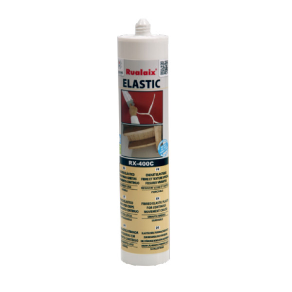 RUALAIX - RX-400C Elastic Fibré - Enduit-Mastic Fibré Spécial Fissures Vivantes 310 ml