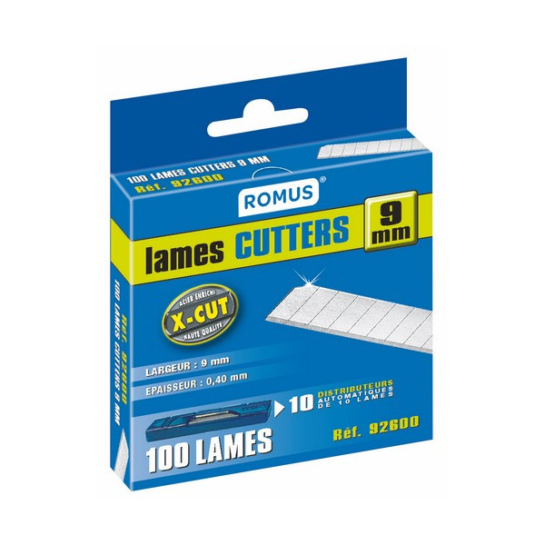 ROMUS - Lames Cutters 9mm Standard