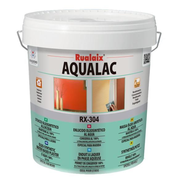 RUALAIX - RX-304 Aqualac - Enduit à Laquer Extra fin en Phase Aqueuse 5 kg