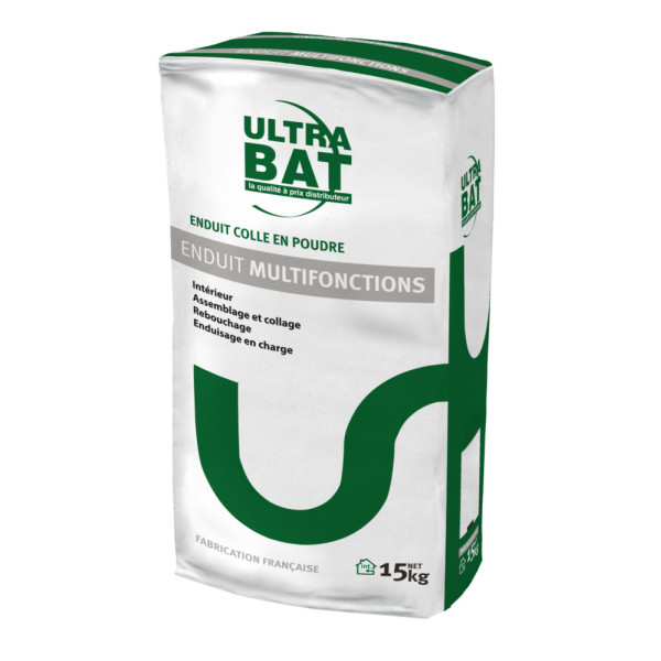 ULTRABAT - Enduit Multi-Usages Poudre Blanc Sac 15 kg