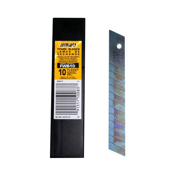 L'OUTIL PARFAIT - Lames FWB de Rechange 12 mm Étui de 10