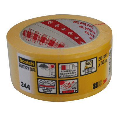 3M - 244 Ruban de Masquage Jaune Haute Précision 48 mm x 50 m