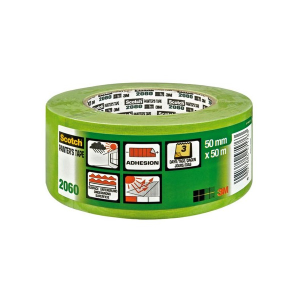 3M - 2060 Masquage Spécial Surfaces Difficiles Vert 48mmx50m