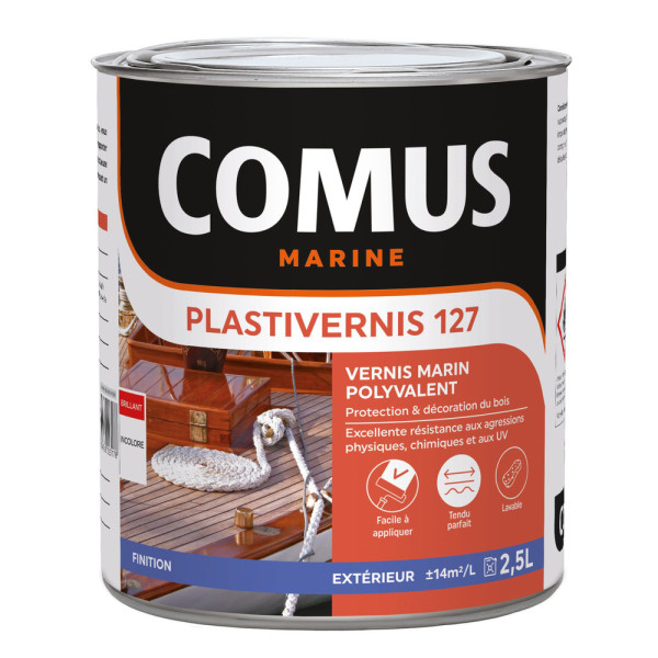 COMUS - Plastivernis 127 Vernis Marin Satin 2.5L