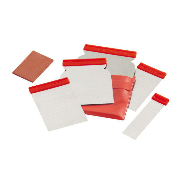 L'OUTIL PARFAIT - Trousse de 5 Lames de Carrossier + 1 Cale à Enduire